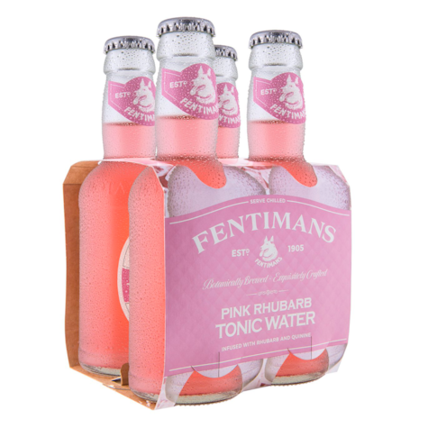 Fentimans Rhubarb Tonic Water 200ml - opakowanie 6x4 butelki