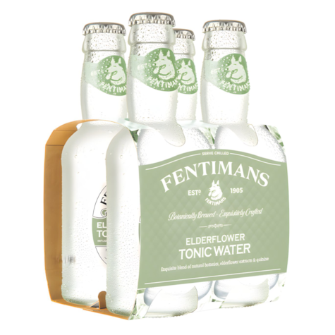Fentimans Elderflower Tonic Water 200ml - opakowanie 6x4 butelki