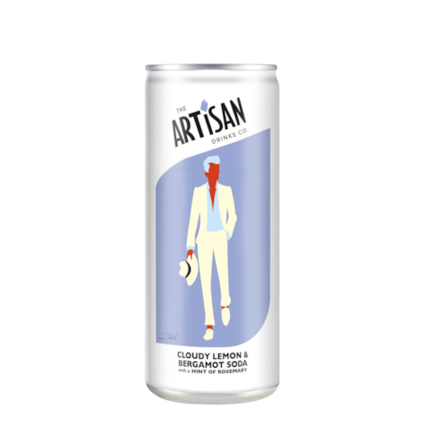 Artisan Drinks Cloudy Lemon&Bergamot Soda 250ml - opakowanie 12 puszek