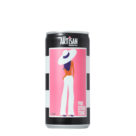 Artisan Drinks Pink Citrus Tonic Water 200ml - opakowanie 24 puszki
