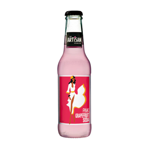 Artisan Drinks Pink Grapefruit Soda 200ml -  opakowanie 24 butelki