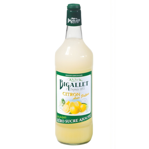Bigallet syrop Bez Dodatku Cukru Cytryna z Miąższem 1000ml - 1 butelka