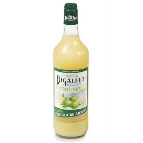 Bigallet syrop Bez Dodatku Cukru Limonka 1000ml - 1 butelka