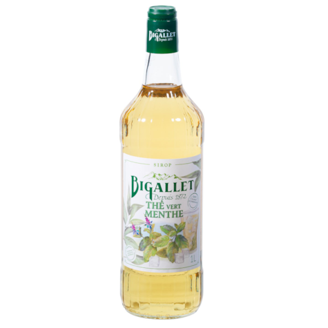 Bigallet syrop Zielona Herbata z Mietą/Vert Menthe 1000ml - 1 butelka