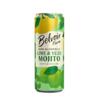 Belvoir 250ml Lime & Yuzu Mojito - opakowanie 12 puszek