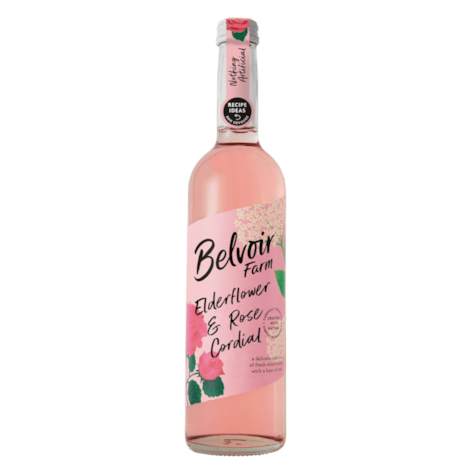 Belvoir Elderflower & Rose Cordial 500ml / Kwiat Bzu z Różą - 1 butelka