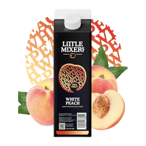 Little Mixers White Peach / Biała Brzoskwinia - opakowanie 1 kg