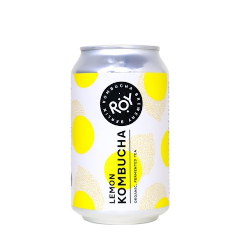 Roy Kombucha Lemon 330ml / Cytryna - opakowanie 24 puszki