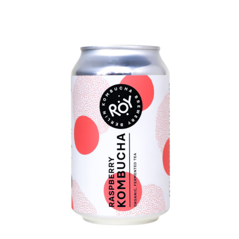 Roy Kombucha Raspberry 330ml / Malina - opakowanie 24 puszki