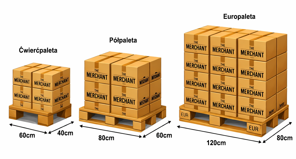 Rodzaje palet: ćwierćpaleta, półpaleta, europaleta z wymiarami
